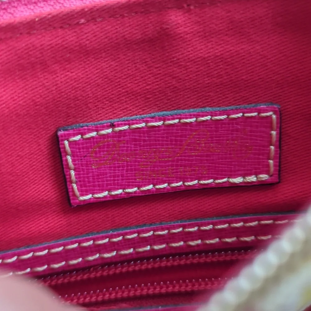 Dooney and Bourke floral Orange Pink And Yellow Print Crossbody Bag - Picture 4 of 7